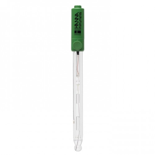 Electrodo pH cuerpo vidrio para muestras con fluoruros, conector BNC, 1m
