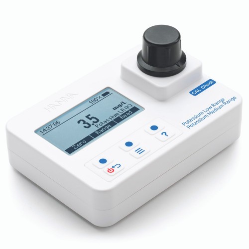 Fotómetro portátil Potasio rango bajo y medio (0,0 a 10,0 y 10 a 100 mg/L)