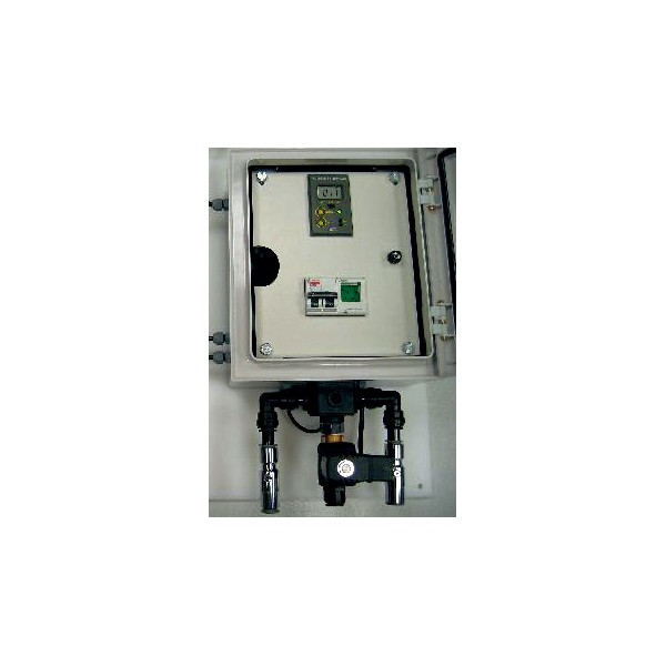 Control automático de purga con doble temporizador en caja exterior (0,00 a 10,00 mS/cm)